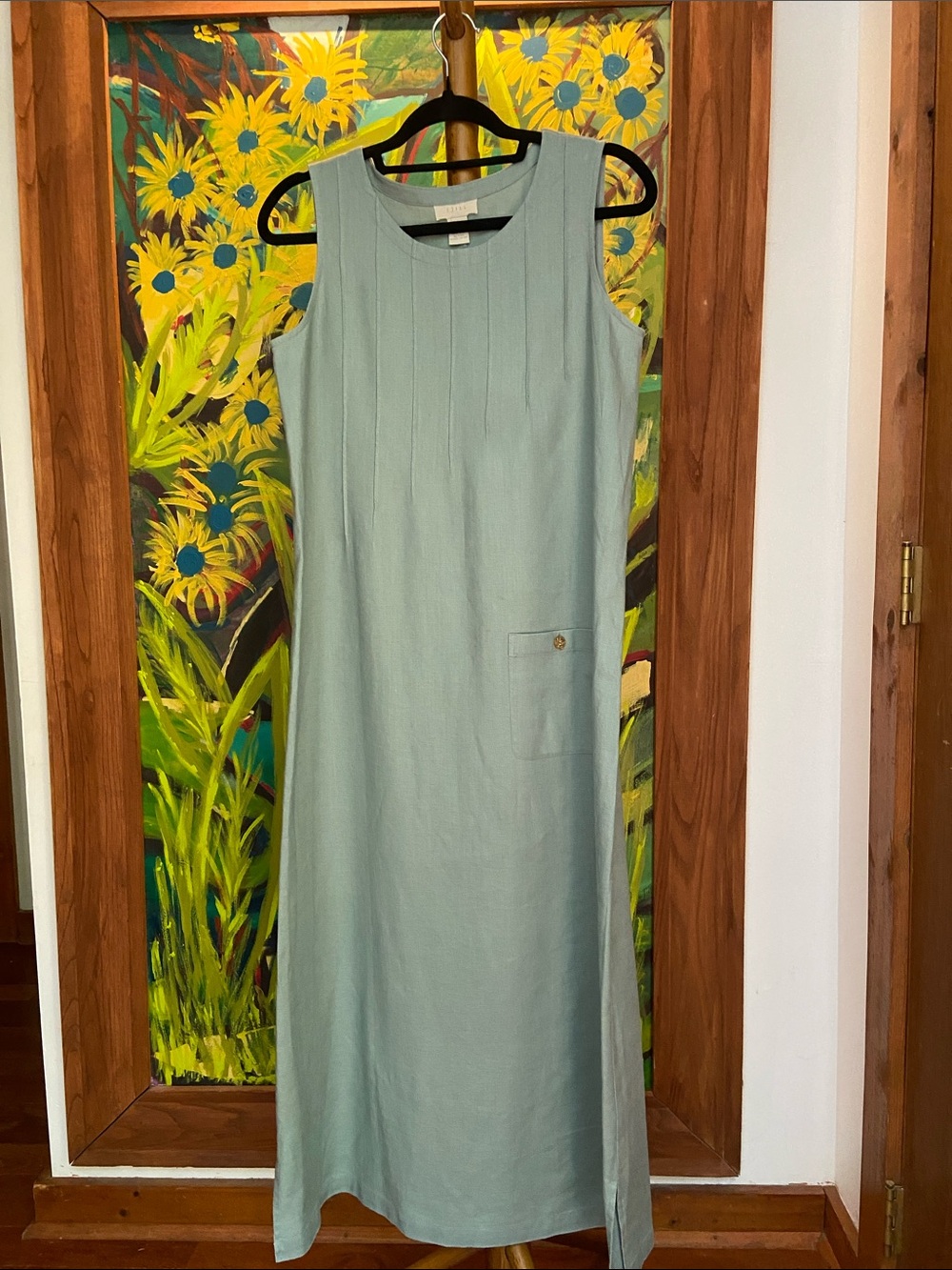 J. Jill 100% Linen Sleeveless Dress - Classic Summer Style